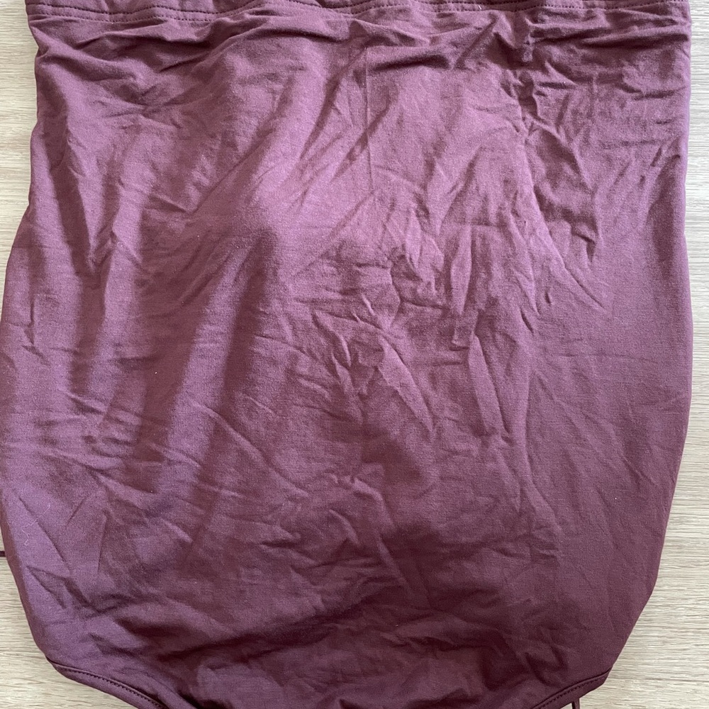 SHEIN Brown Drawstring Ruched Open Back Bodycon Dress - Picture 4 of 7